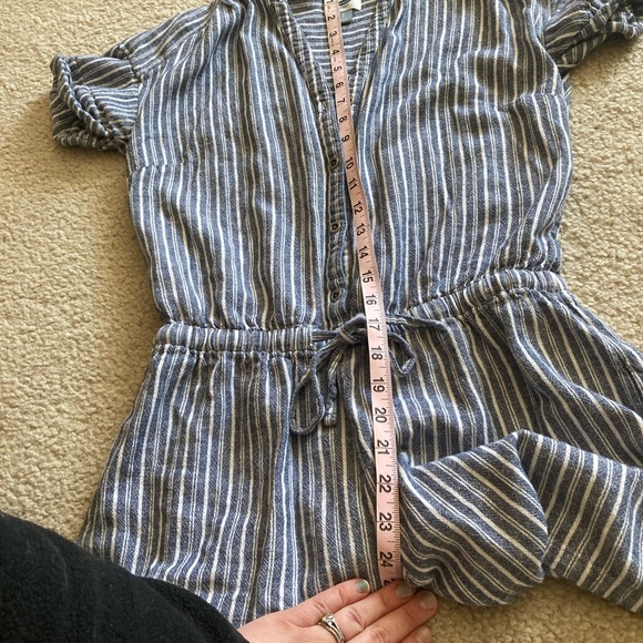 Old Navy Gingham Striped Button-down Romper - Picture 12 of 13